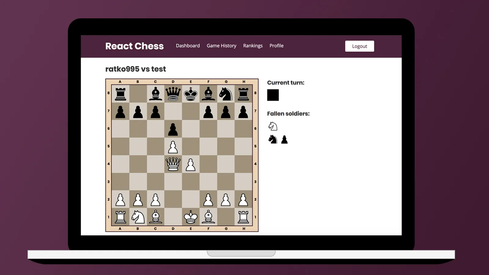 React Chess screenshot 1 of 3